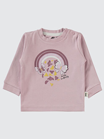 Civil Baby Kız Bebek 2'li Sweatshirt 6-18 Ay  Lila