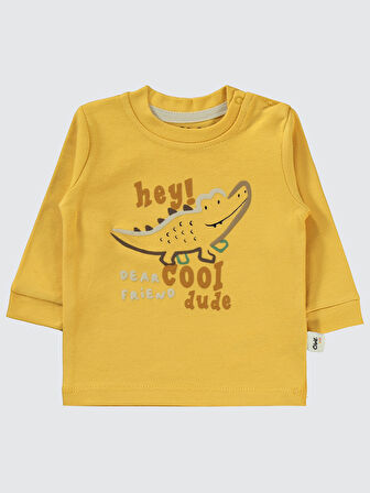 Civil Baby Erkek Bebek 2'li Sweatshirt 6-18 Ay Hardal