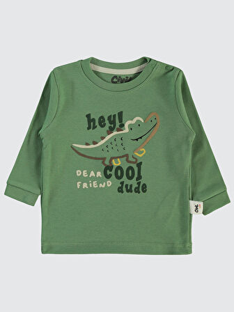 Civil Baby Erkek Bebek 2'li Sweatshirt 6-18 Ay Yeşil