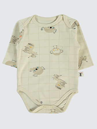 Civil Baby Erkek Bebek 2'li Çıtçıtlı Badi 3-18 Ay Hardal