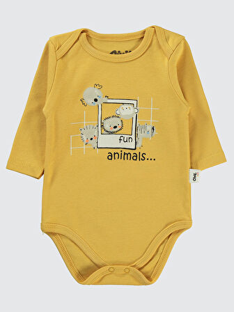 Civil Baby Erkek Bebek 3'lü Takım 6-18 Ay Hardal