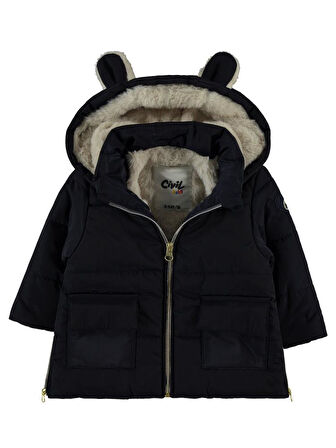 Civil Baby Pelüş Kulaklı 6-18 Ay Mont - Lacivert 6-9 Ay