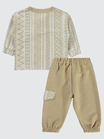 Civil Baby Erkek Bebek Takım 6-18 Ay Sütlü Kahve