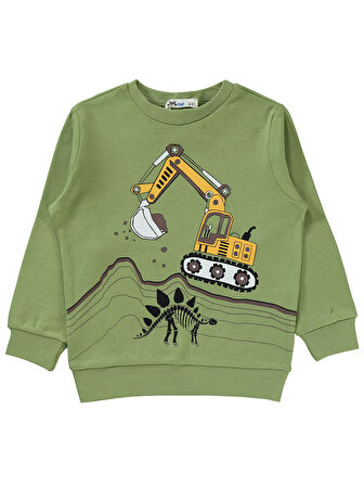 Civil Boys Erkek Çocuk Sweatshirt 2-5 Yaş Açık Haki