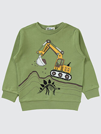 Civil Boys Erkek Çocuk Sweatshirt 2-5 Yaş Açık Haki
