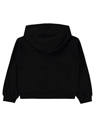Civil Girls Kız Çocuk Sweatshirt 6-9 Yaş Siyah