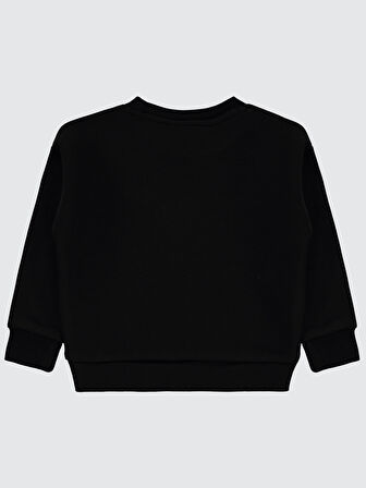 Civil Girls Kız Çocuk Sweatshirt 2-5 Yaş Siyah