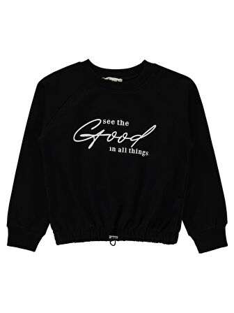 Civil Girls Kız Çocuk Sweatshirt 6-9 Yaş  Siyah