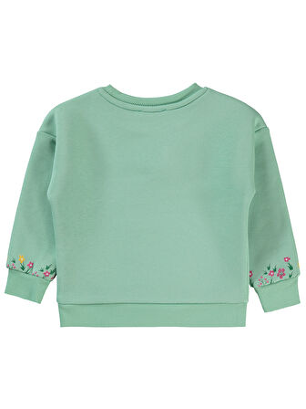 Civil Girls Kız Çocuk Sweatshirt 2-5 Yaş  Su Yeşili