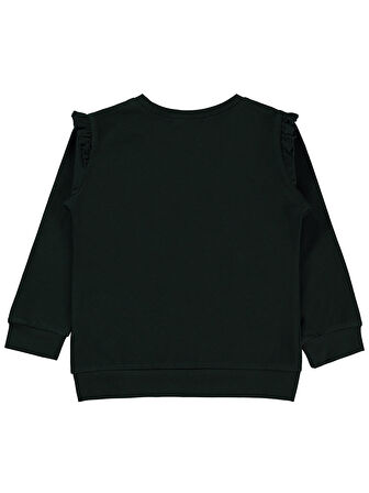 Civil Girls Kız Çocuk Sweatshirt 2-5 Yaş Koyu Haki