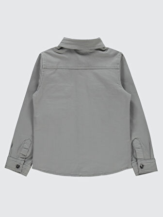 Civil Boys Erkek Çocuk Gömlek 6-9 Yaş Gri