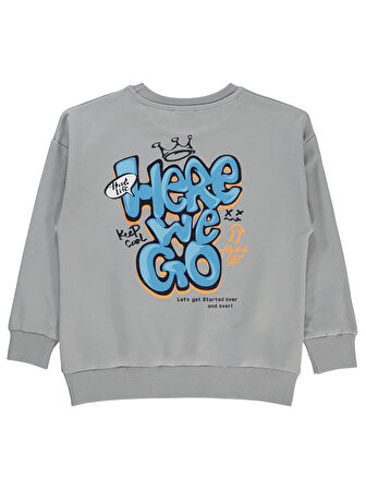 Civil Boys Erkek Çocuk Sweatshirt 6-9 Yaş Gri