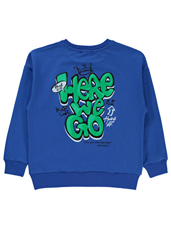 Civil Boys Erkek Çocuk Sweatshirt 6-9 Yaş Saks Mavisi