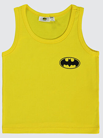 Batman Erkek Çocuk 2'li Atlet Set 2-10 Yaş Sarı