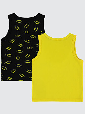 Batman Erkek Çocuk 2'li Atlet Set 2-10 Yaş Sarı