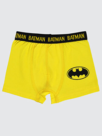 Batman Erkek Çocuk 2'li Boxer Set 2-10 Yaş Sarı