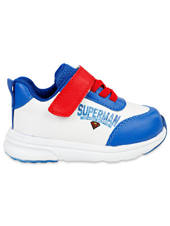 S-402 Superman 21-25 Numara Spor Ayakkabı Beyaz-Mavi