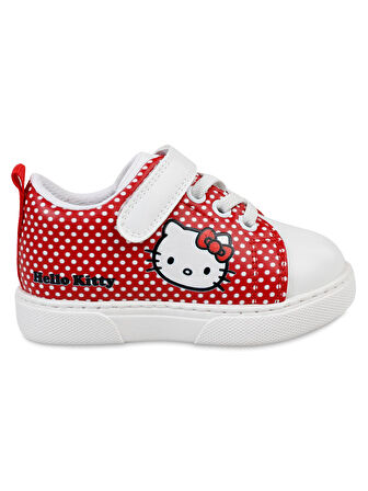 S-600 Hello Kitty 21-25 Numara Spor Ayakkabı Beyaz-Kırmızı