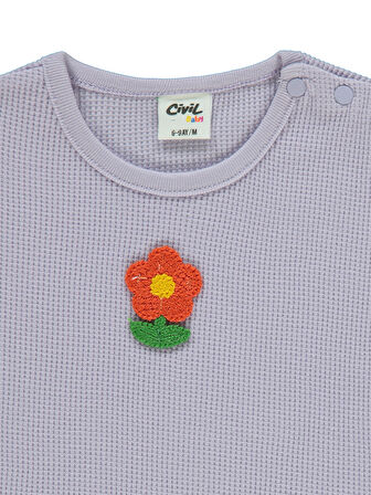 Civil Baby Kız Bebek Tişört 6-18 Ay Lila