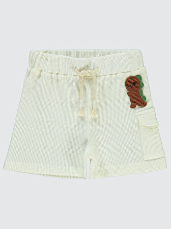 Civil Baby Erkek Bebek Şort 6-18 Ay Ekru