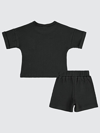 Civil Baby Erkek Bebek Şortlu Takım 6-18 Ay Antrasit