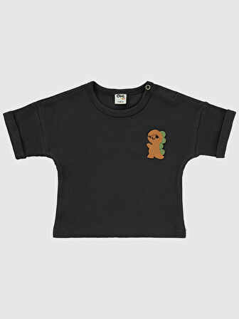 Civil Baby Erkek Bebek Şortlu Takım 6-18 Ay Antrasit