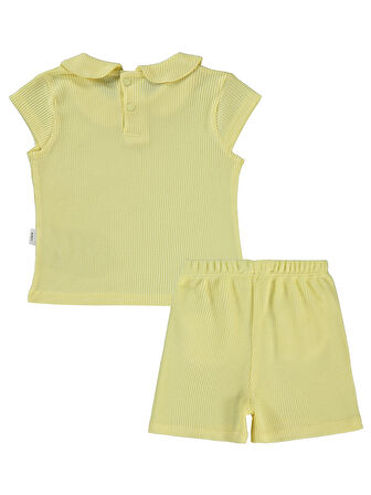 Civil Baby Kız Bebek Şortlu Takım 6-18 Ay Sarı