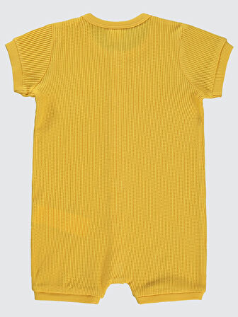 Civil Baby Erkek Bebek Patiksiz Tulum 6-18 Ay Soft Sarı