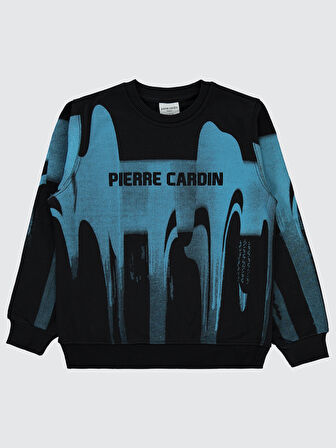 Pierre Cardin Erkek Çocuk Sweatshirt 6-9 Yaş Siyah