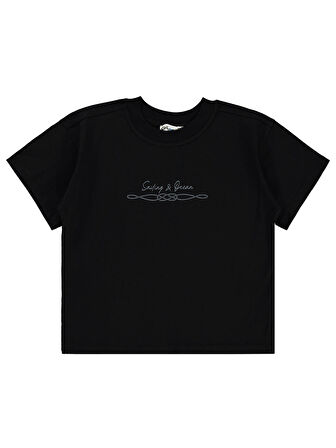 Civil Boys Erkek Çocuk Tişört 10-13 Yaş Siyah