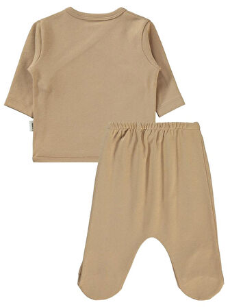 Civil Baby 3'Lü Basic  Zıbın Takımları - Kahverengi 0-1 Ay