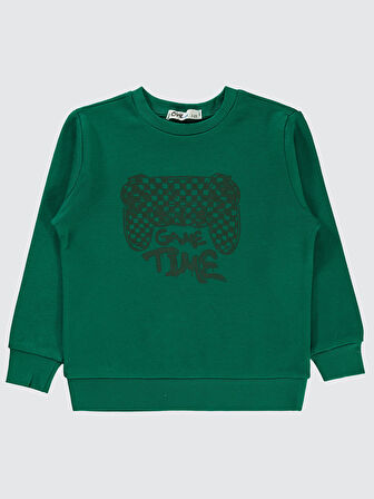 Civil Boys Erkek Çocuk Sweatshirt 2-5 Yaş Çam Yeşili