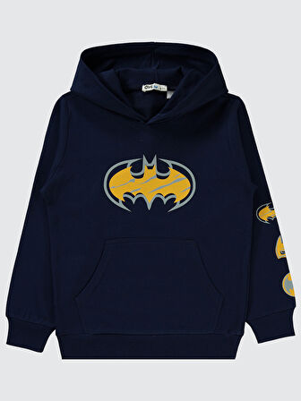 Batman Erkek Çocuk Sweatshirt 6-9 Yaş Lacivert