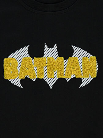 Batman Erkek Çocuk Sweatshirt 6-9 Yaş  Siyah