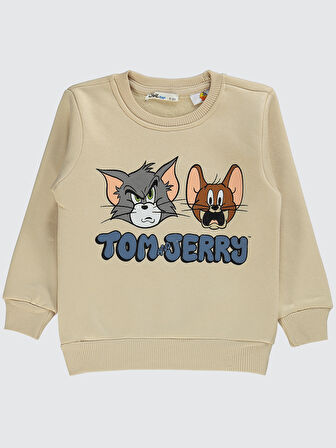 Tom And Jerry Erkek Çocuk Sweatshirt 2-5 Yaş Taş