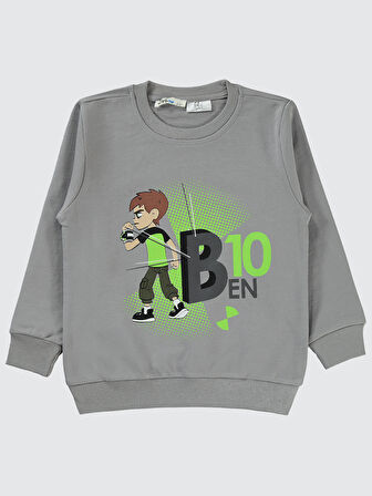 Ben 10 Erkek Çocuk Sweatshirt 2-5 Yaş Gri