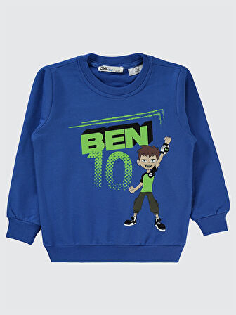 Ben10 Erkek Çocuk Sweatshirt 2-5 Yaş Saks