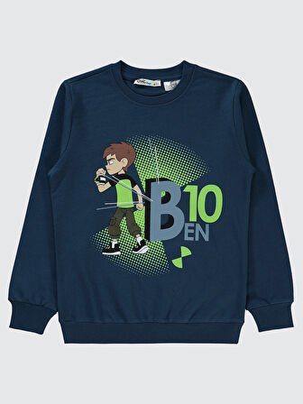 Ben10 Erkek Çocuk Sweatshirt 6-9 Yaş Soft Lacivert