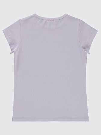 Civil Girls Kız Çocuk Tişört 6-9 Yaş Nazik Lavanta