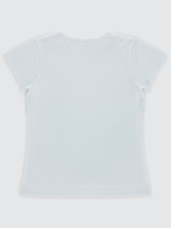 Civil Girls Kız Çocuk Tişört 6-9 Yaş Beyaz