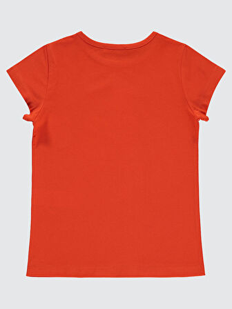 Civil Girls Kız Çocuk Tişört 6-9 Yaş Koyu Oranj