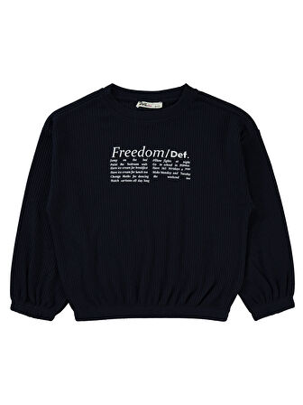 Civil Girls Kız Çocuk Sweatshirt 6-9 Yaş Lacivert