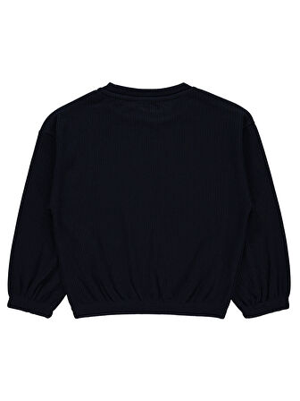 Civil Girls Kız Çocuk Sweatshirt 6-9 Yaş Lacivert