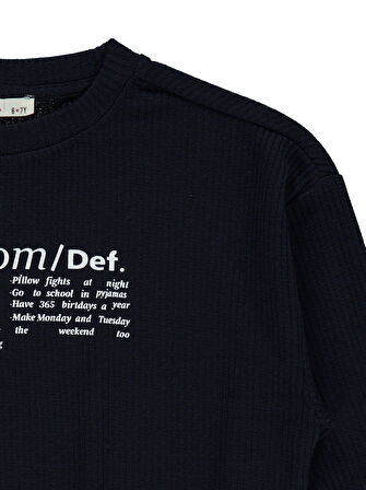 Civil Girls Kız Çocuk Sweatshirt 6-9 Yaş Lacivert