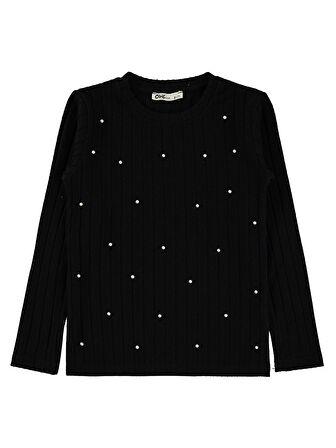 Civil Girls Kız Çocuk Sweatshirt 6-9 Yaş Siyah