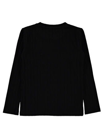 Civil Girls Kız Çocuk Sweatshirt 6-9 Yaş Siyah