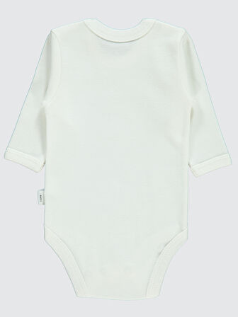 Civil Baby Bebek Çıtçıtlı Badi 1-36 Ay Ekru