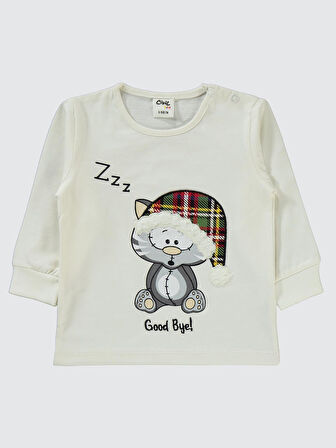 Civil Baby Kız Bebek Pijama Takımı 6-18 Ay Kırmızı