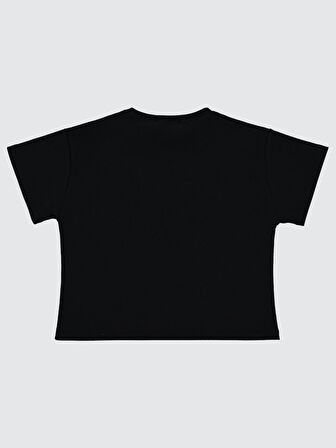 Civil Girls Kız Çocuk Tişört 6-9 Yaş Siyah