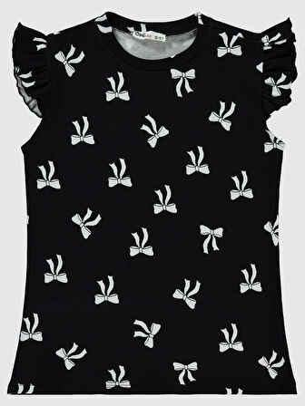 Civil Girls Kız Çocuk Tişört 10-13 Yaş Siyah